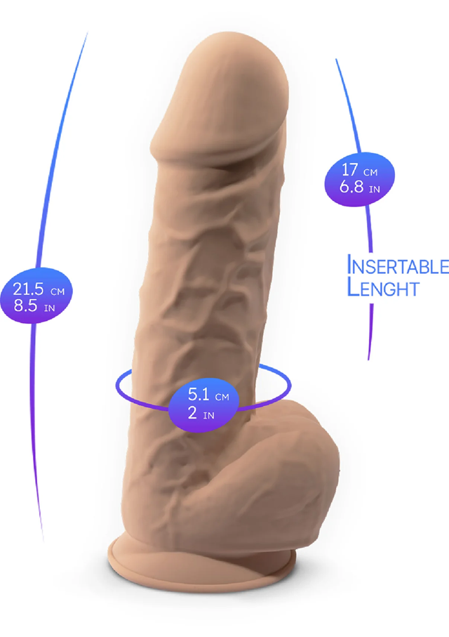 Silex-D Dual Density Silicone Dildo 21,5 cm