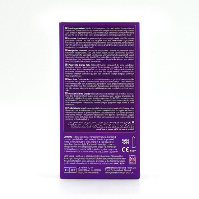 Skins Extra Large Condoms 16-pcs