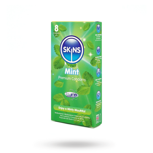 Skins Mint Condoms 8-pack