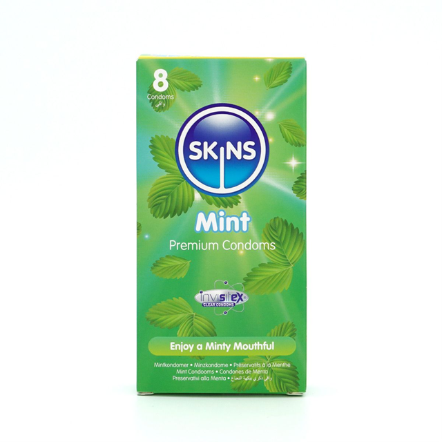 Skins Mint Condoms 8-pack