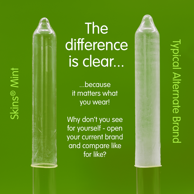 Skins Mint Condoms 8-pack