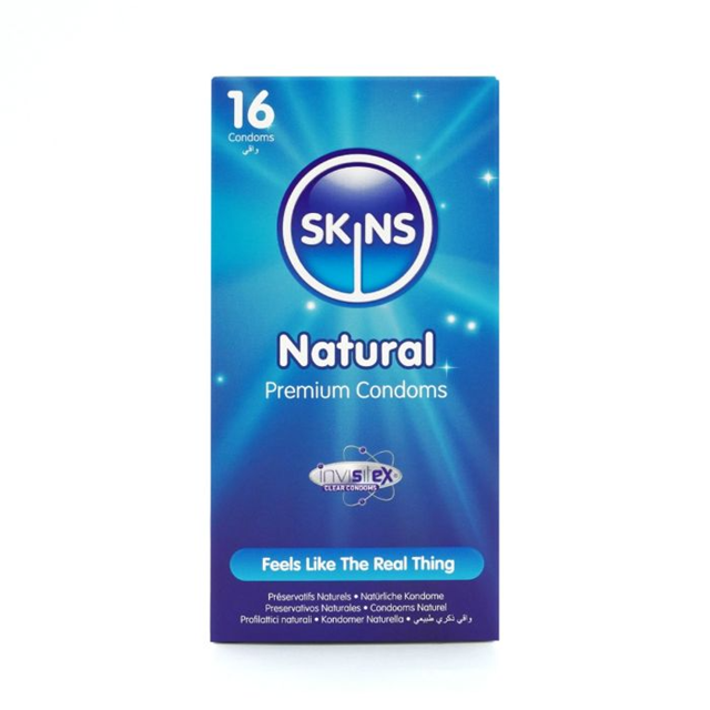 Skins Natural Condoms 16-pcs