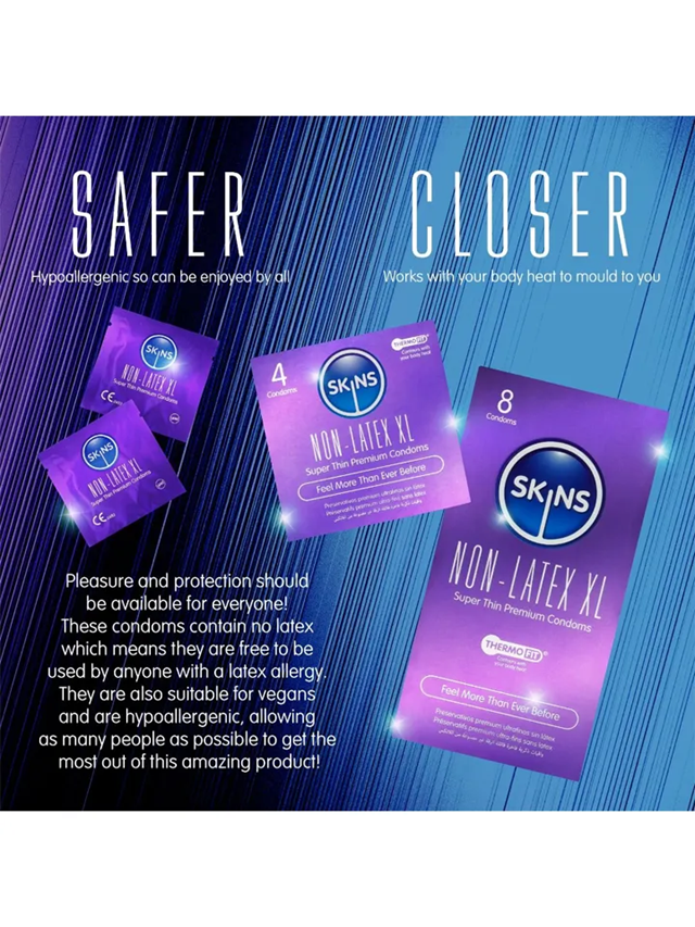 Skins Non-Latex XL Condoms 8-pack