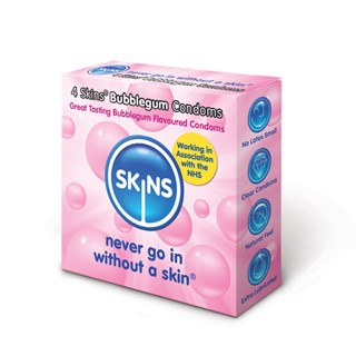 Bubbelgum Kondomi - 4 Kpl