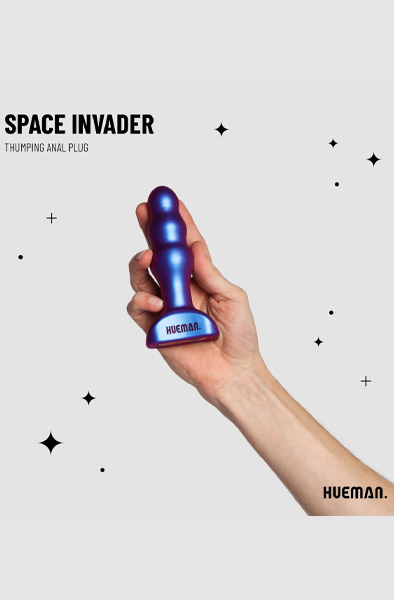 Space Invader Vibrating Butt Plug