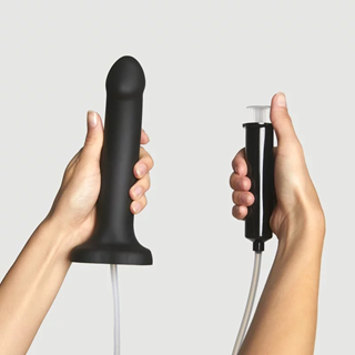 Squirting Dildo Cum Black Large