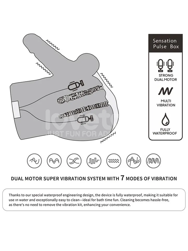 Streetgirls Dual Motor Sensation Pulse With Dildo