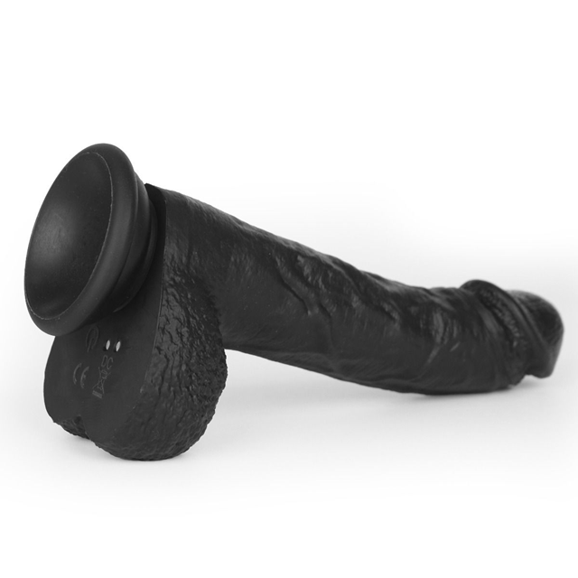 Super Soft Dildo With Warming Black 22,2 cm