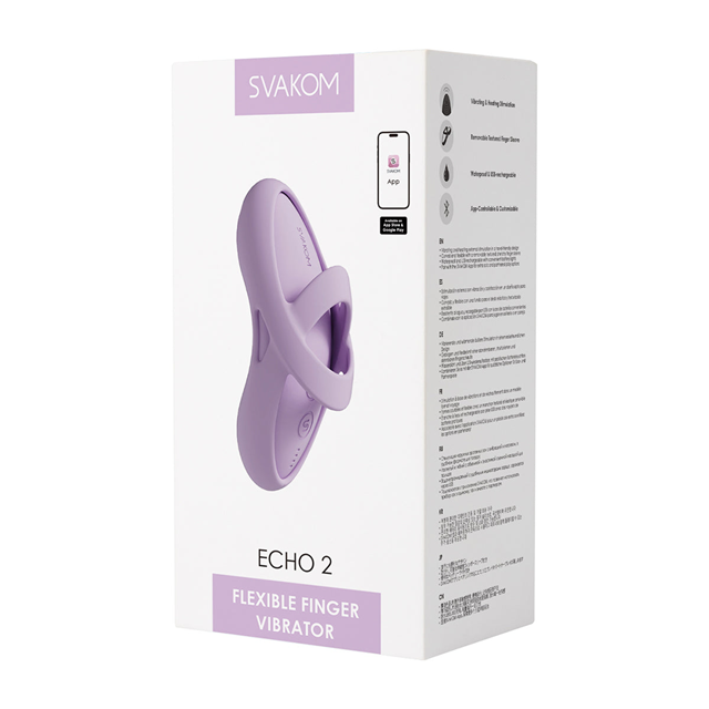 Svakom - Echo 2 Pink Lilac Flexible Finger Vibrator