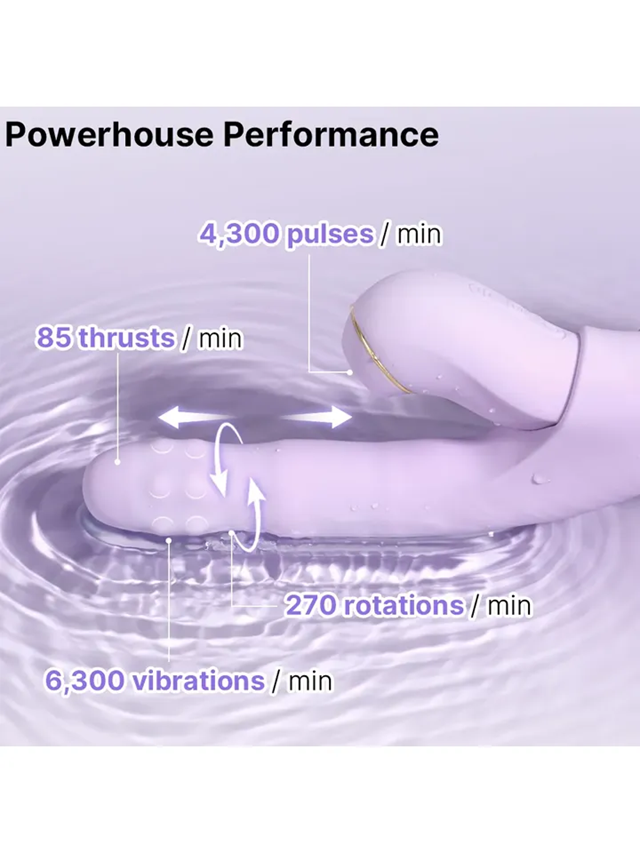 Svakom Duo Glow Thrusting Beaded Vibrator With App