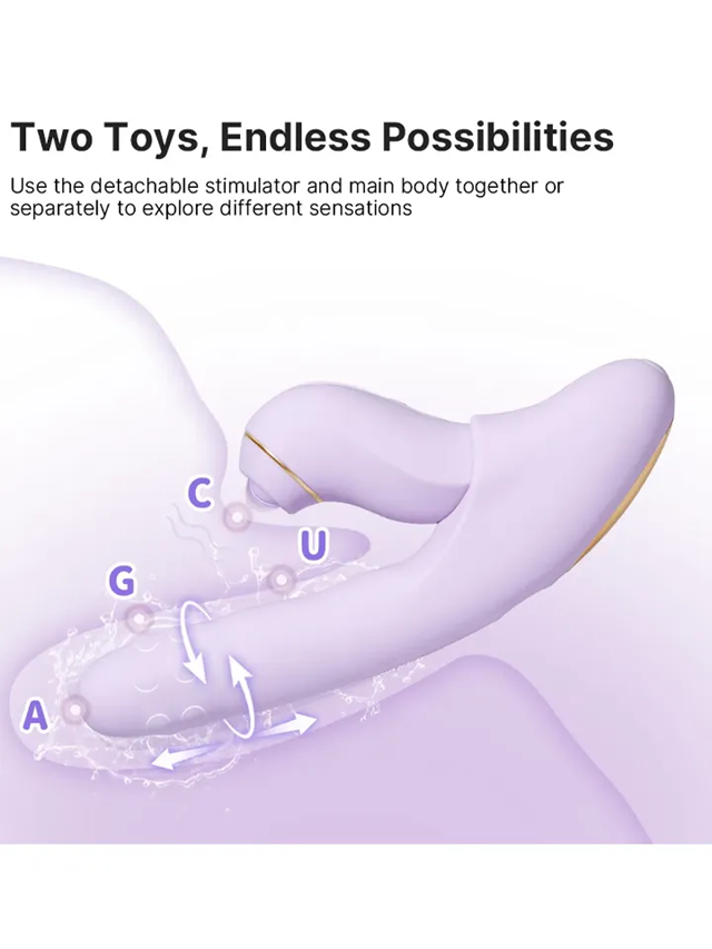 Svakom Duo Glow Thrusting Beaded Vibrator With App