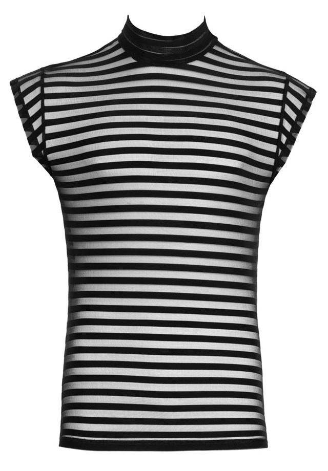 Emphasising Shirt With Horizontal Stripes