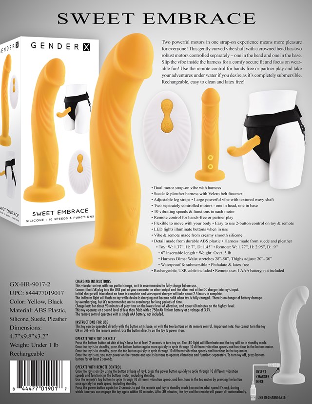 Gender x - Sweet embrace - Strap on valjaat & dildo