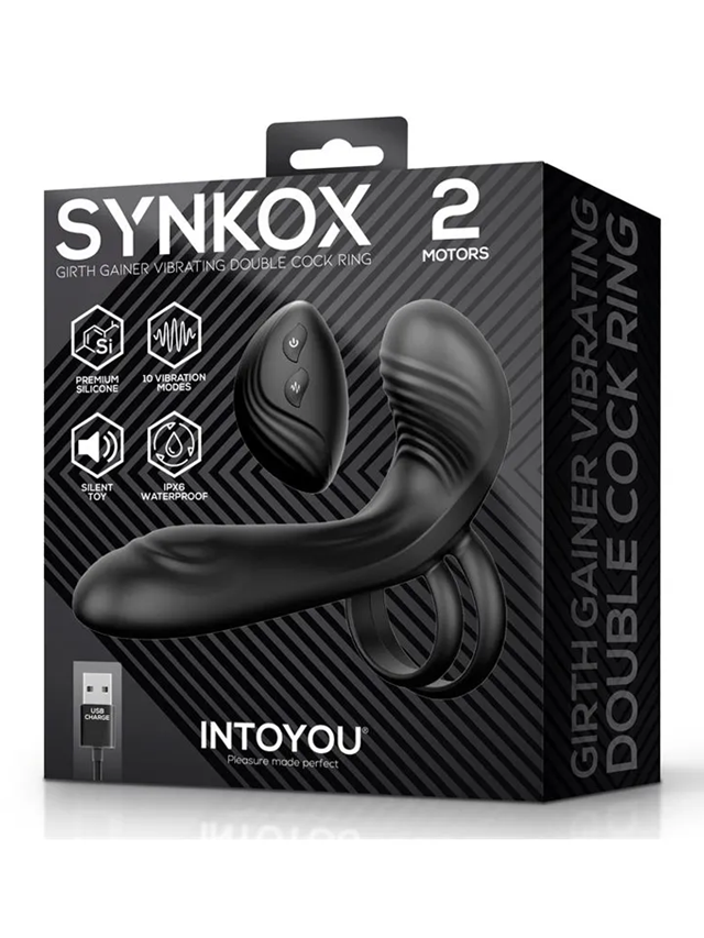 Synkox Girth Gainer Vibrating Double Cockring