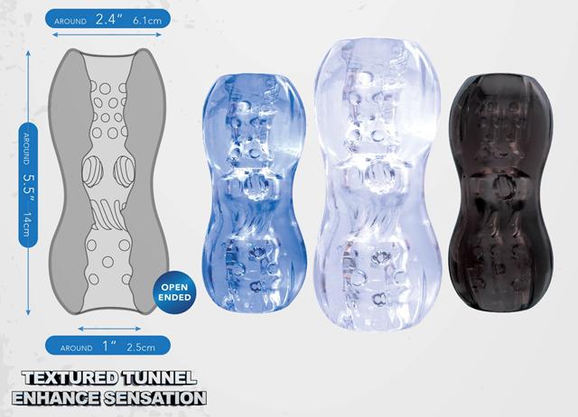 Taut Stroker Squeezable Masturbator - Clear