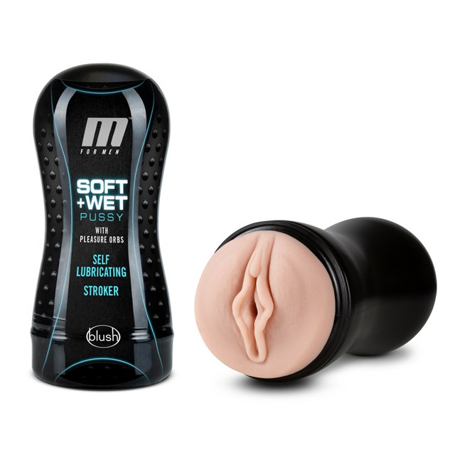 M for Men - Soft and Wet Pussy Self Lubricating Stroker Cup - Vanilla