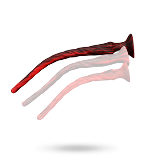 Torthy Dildo Black/red 63 Cm