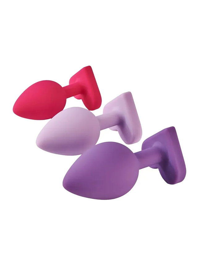 Triple Heart Anal Plug Set