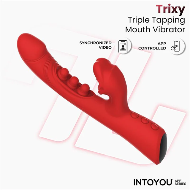 Trixy Vibrator With Tapping, Biting & App