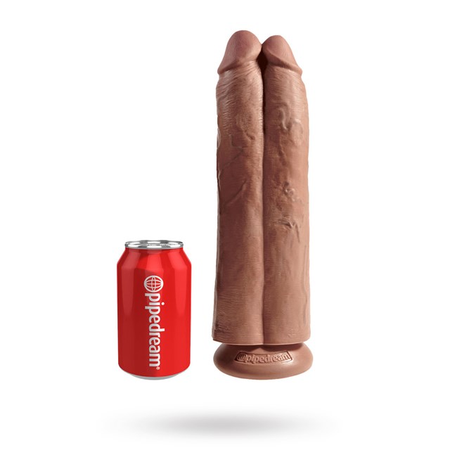 Two Cocks One Hole 28 cm - Ruskettunut