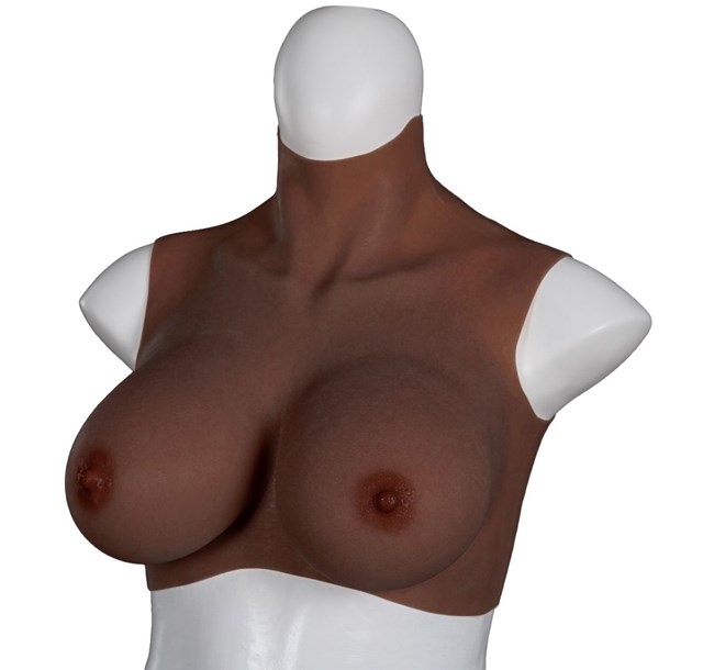 Ultra Realistic Breast Form black Size Large