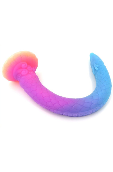Unicorny Luminous Mixed Color Anal Dildo 47 cm