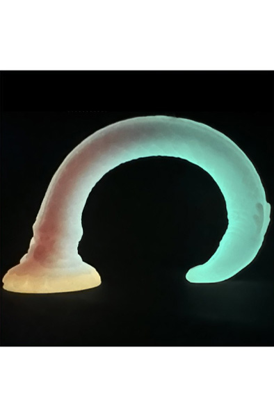 Unicorny Luminous Mixed Color Anal Dildo 47 cm