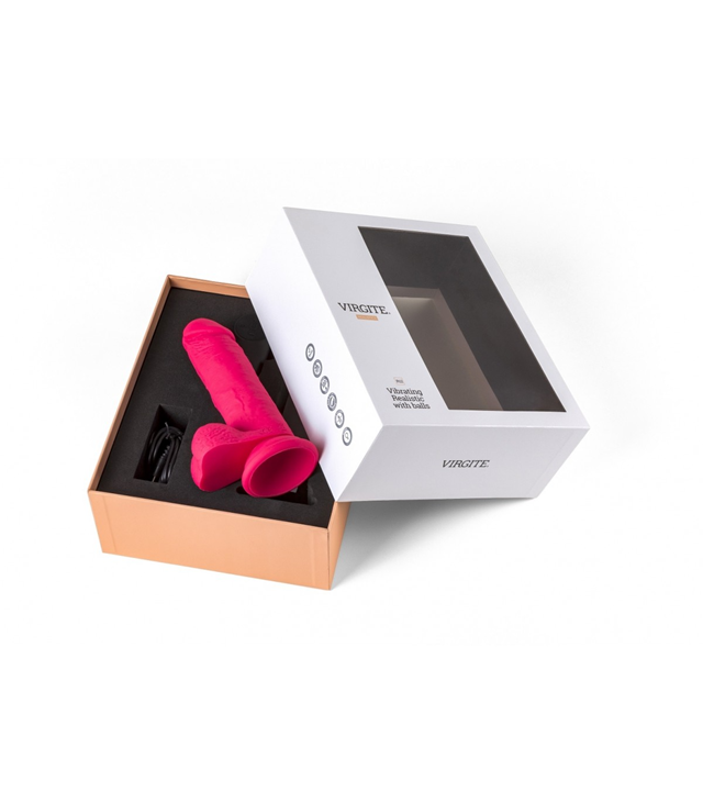 Vibrating Dildo With Remote Pink 16,5 cm