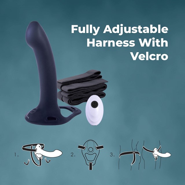 Vibrating Hollow Strapon With Ball Ring - Flesh