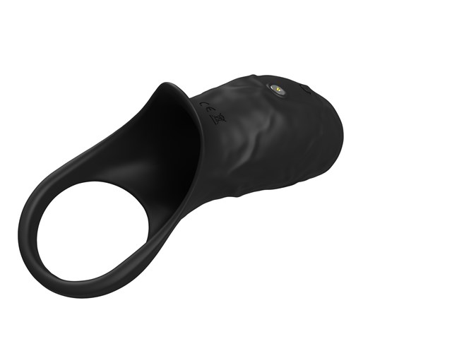 Vibrating Open Cock Sleeve Black