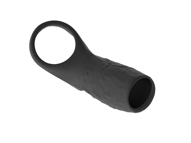 Vibrating Open Cock Sleeve Black