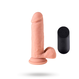 Vibrating Realistic Dildo With Remote 16,5 Cm