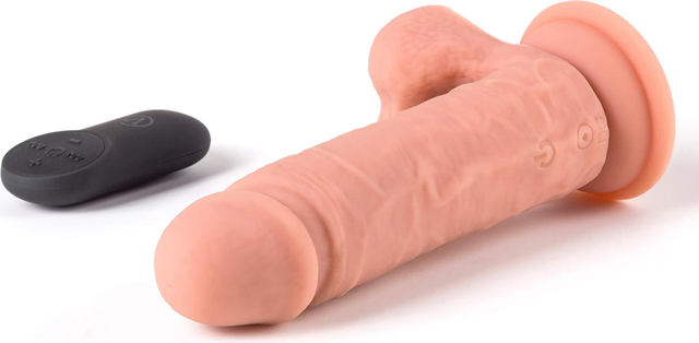 Vibrating Realistic Dildo With Remote 16,5 cm