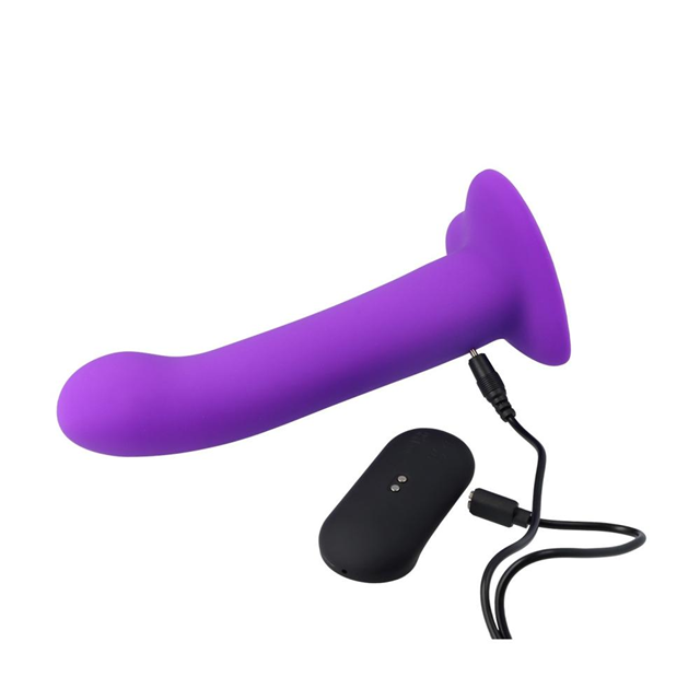 Vibrating Silicone Dildo With Remote 18 cm