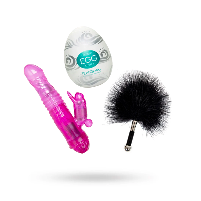 RABBITKIT - AUTO-RABBIT 2, TENGA EGG - WAVY II & DIABOLIQUE TICKLE ME PLEASE