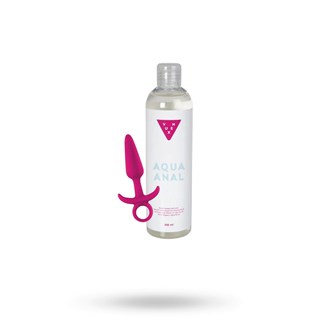 Kit With Inya Prince Small - Buttplugg Pink & Vuxen Aqua Anal Lubricant 300 Ml