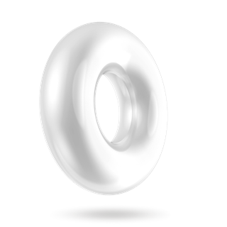 Sleek C-rengas Läpinäkyvä Medium