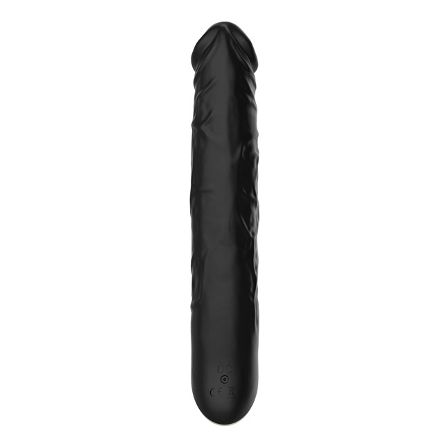 Realistinen värisevä dildo 16 cm - Musta