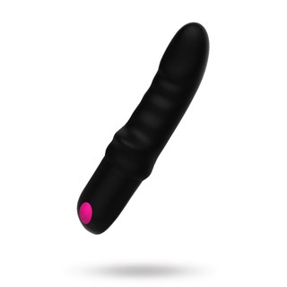 Shand Ribbed Vibrator Black - 9 Vibrationsprogram