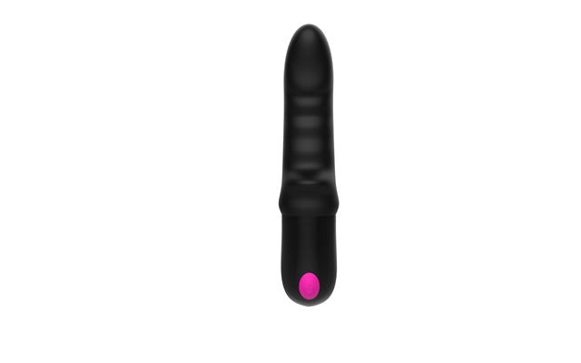 Shand Ribbed Vibrator Black - 9 Vibrationsprogram