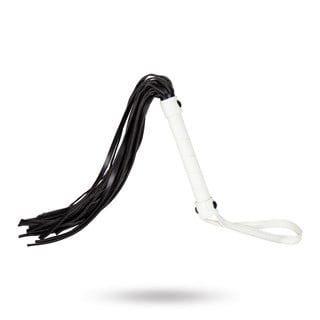 Glow-in-the-dark Flogger - White/black/gold