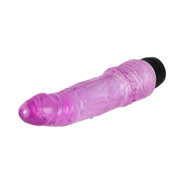 18cm Realistic Vibrating Dong - Purple