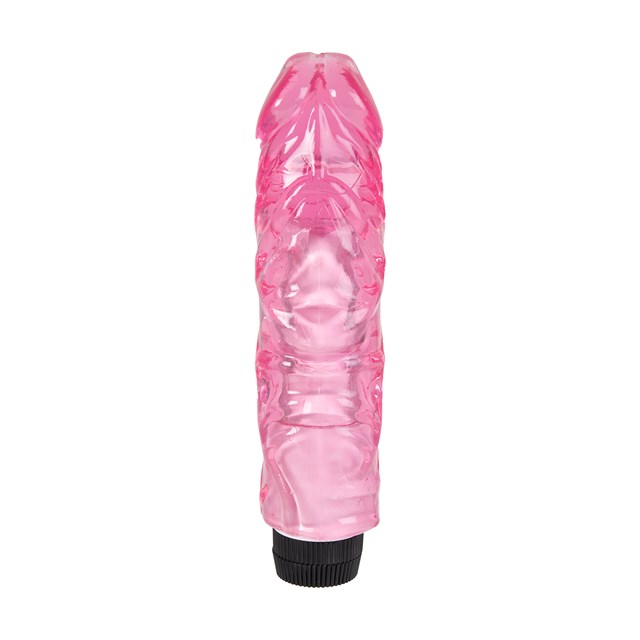 22cm Thick Realistic Vibrating Dong - Pink