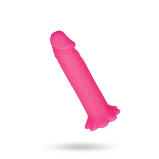 Realistinen Lotus Dildo Imukupilla 18cm - Pinkki