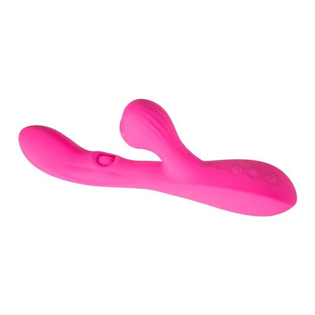 3 in 1 Vibrator with Suction & Vibration + Clit licker - Pinkki