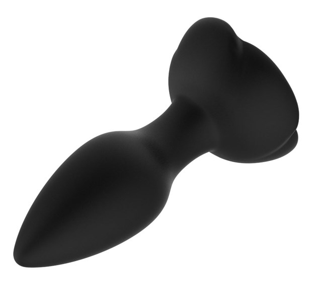 VIBRATING ROSE BUTTPLUG WITH REMOTE