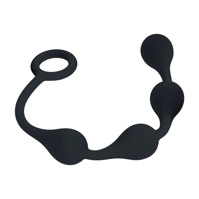 Waterdrop Silicone Anal Balls - S - 20mm - Black