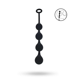 Waterdrop Silicone Anal Balls -m - 30mm - Black