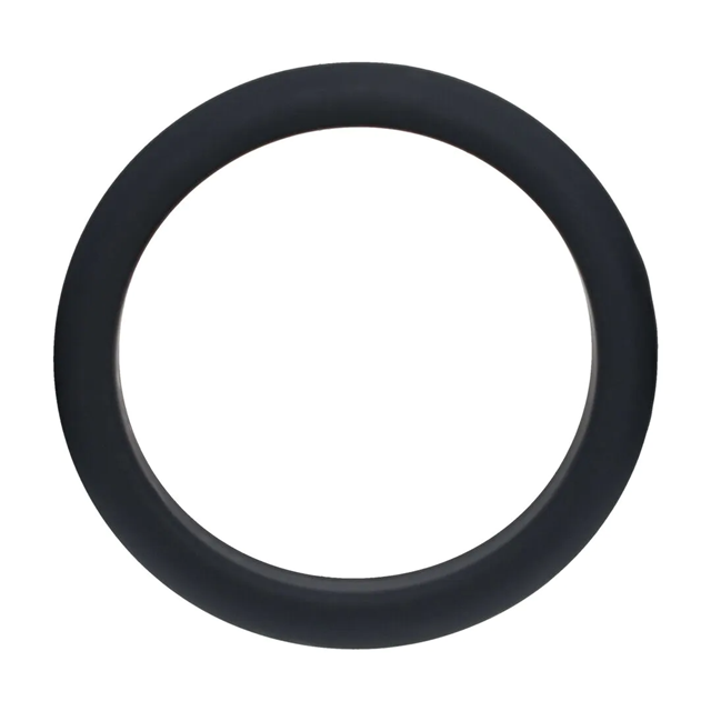 Wide O Silicone Cockring - XL - 50mm - Black