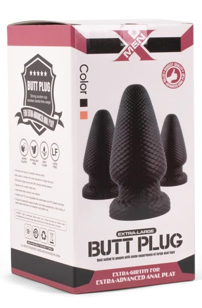X-Men Butt Plug Black 20,3 cm